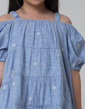 Little M Embroidered Flower Dress for Girls