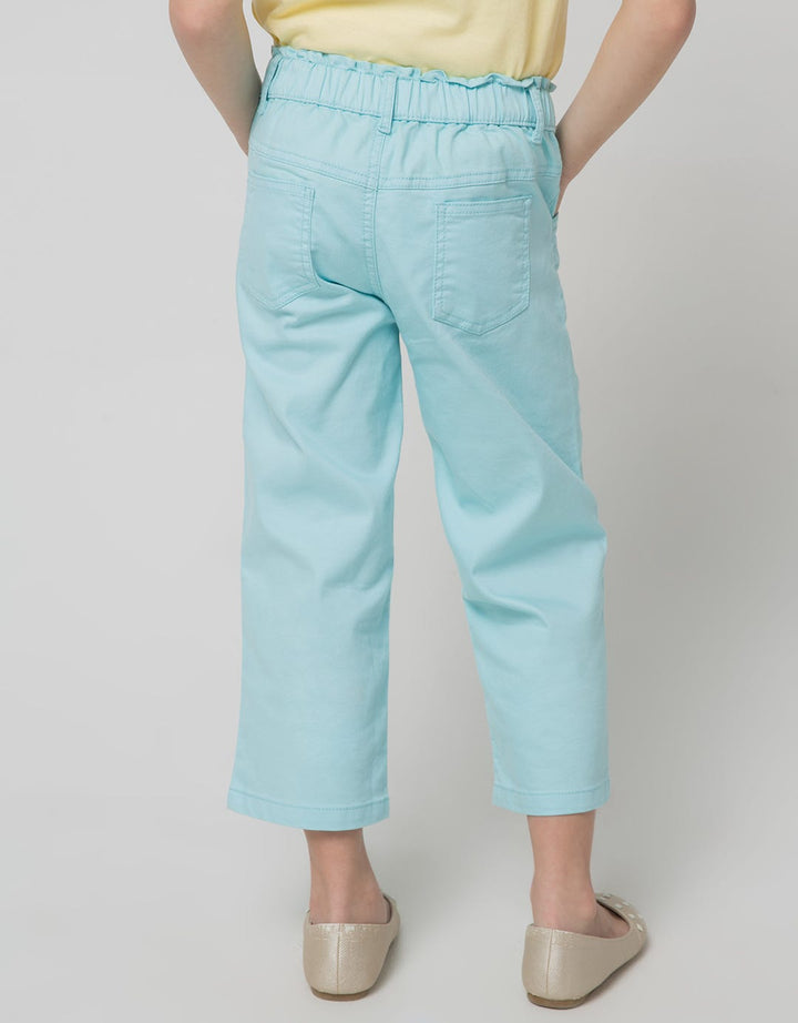 Little M Waist Embroidered Girls Pants