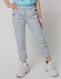 Little M Long Pants Jegging Kantong Ruffle Bordir