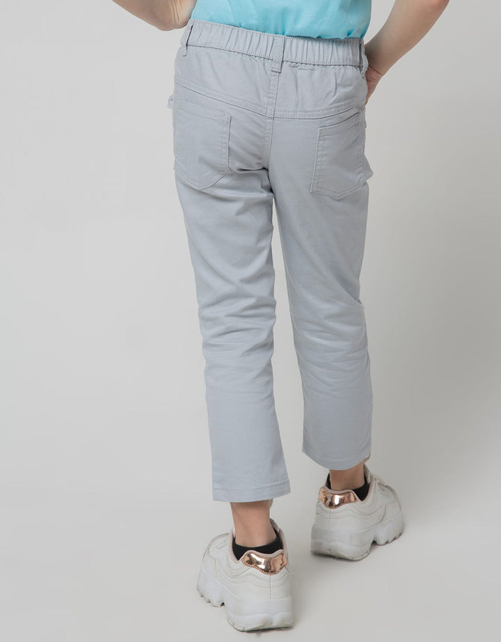 Little M Long Pants Jegging Ruffle Pockets Embroidery