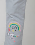 Little M Long Pants Jegging Kantong Ruffle Bordir
