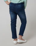Little M Long Pants Jegging Denim Bordir Bunny Stars