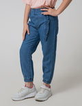 Little M Ruffle Plain Jogger for Girls