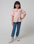 Little M Ruffle Plain Jogger for Girls