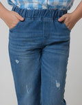 Little M Long Pants Denim Destroy