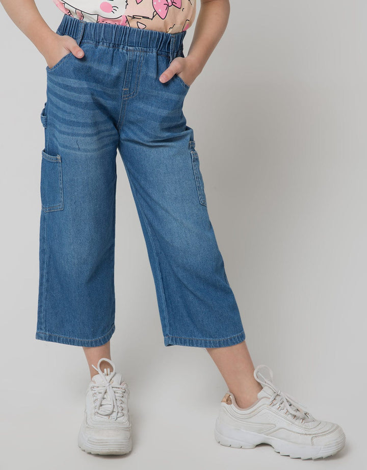 Little M Box Pocket Celana Denim Anak Perempuan