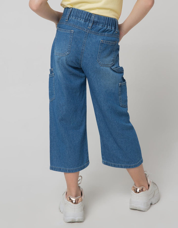 Little M Box Pocket Celana Denim Anak Perempuan