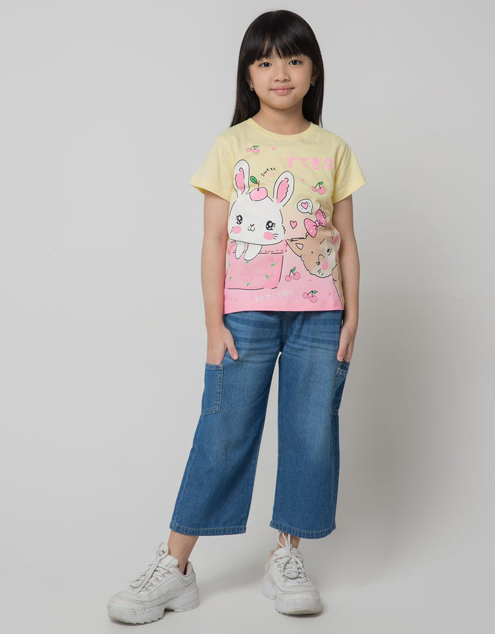 Little M Box Pocket Celana Denim Anak Perempuan