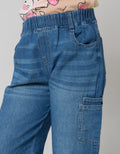 Little M Box Pocket Celana Denim Anak Perempuan