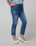 Little M Long Pants Jegging Bordir On Tone Cat