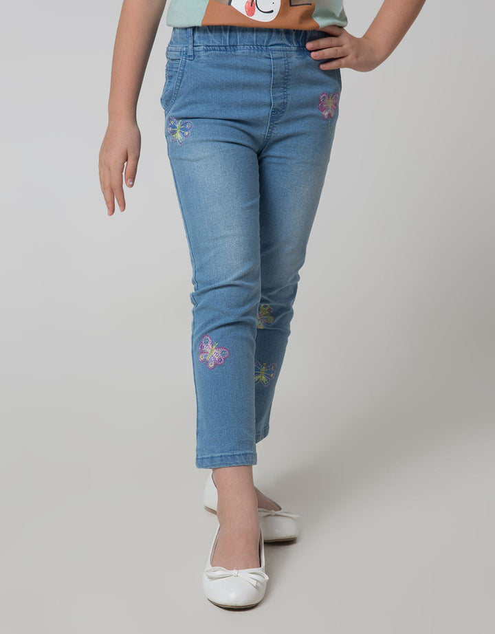 Little M Long Pants Jegging Bordir Butterfly
