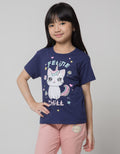 Little M Short Sleeve T-Shirt Anime Animal Cat