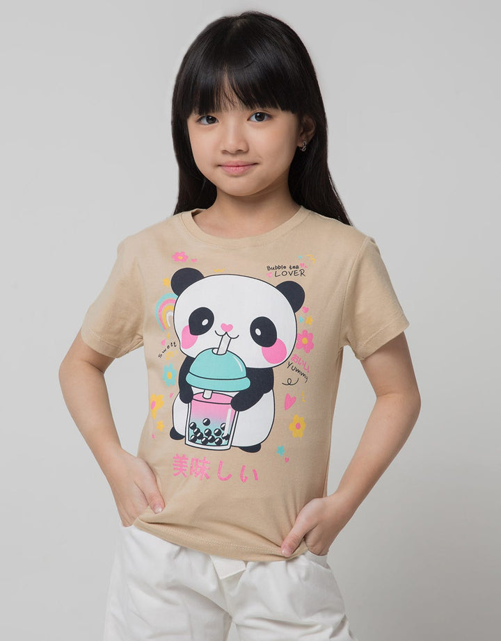 Little M Short Sleeve T-Shirt Anime Animal Panda