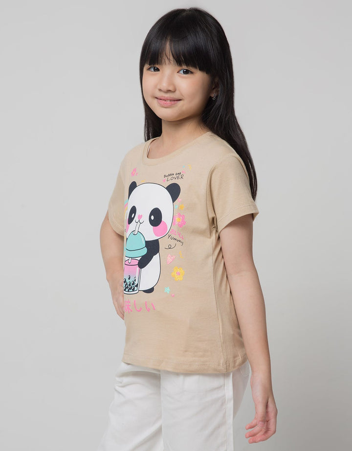 Little M Short Sleeve T-Shirt Anime Animal Panda