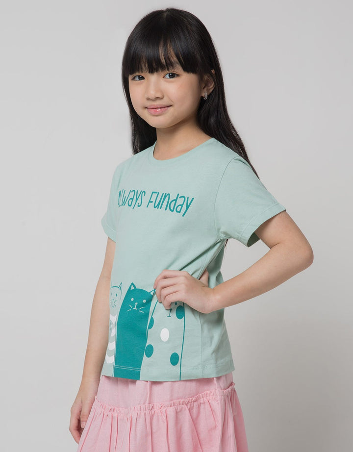 Little M Two Colors Girls T-Shirt