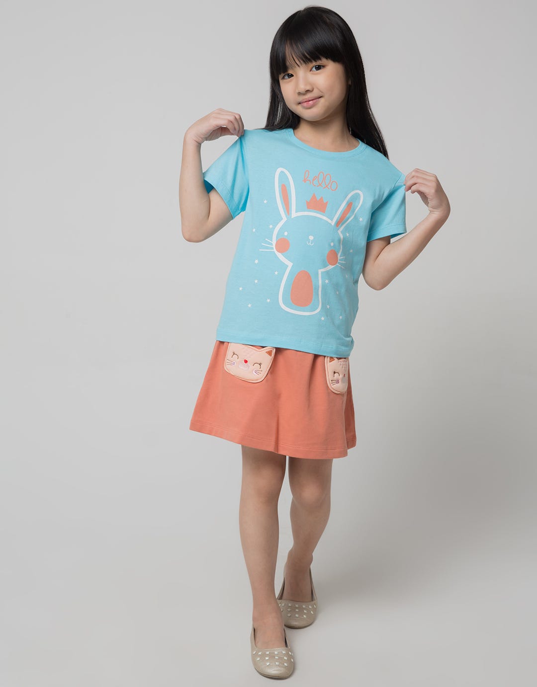 Little M Two Colors Kaos Anak Perempuan