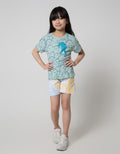 Little M Dino Three Kaos Anak Perempuan