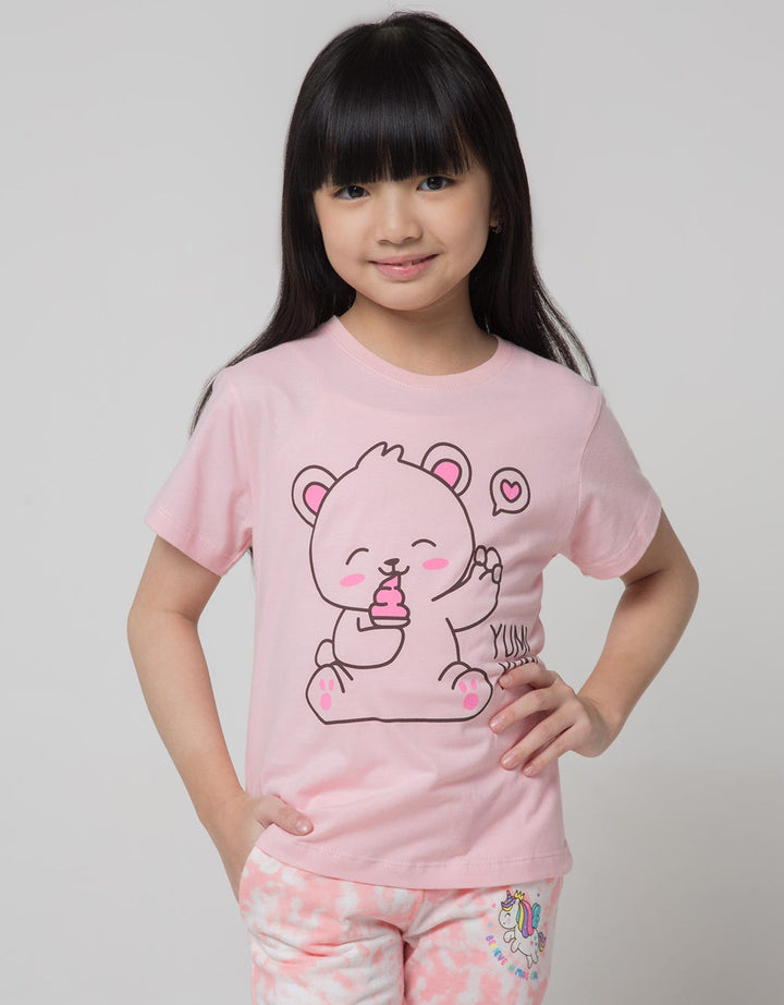 Little M Short Sleeve T-Shirt 2 Colors Bear