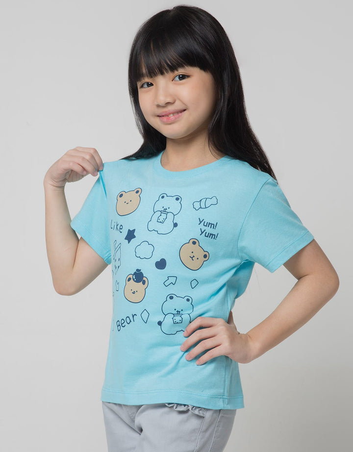 Little M Short Sleeve T-Shirt 2 Colors Bear Doodle