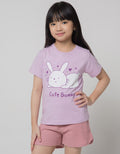 Little M Short Sleeve T-Shirt Print 2 Colors Bunny