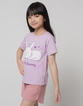 Little M Short Sleeve T-Shirt Print 2 Colors Bunny