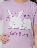 Little M Short Sleeve T-Shirt Print 2 Colors Bunny