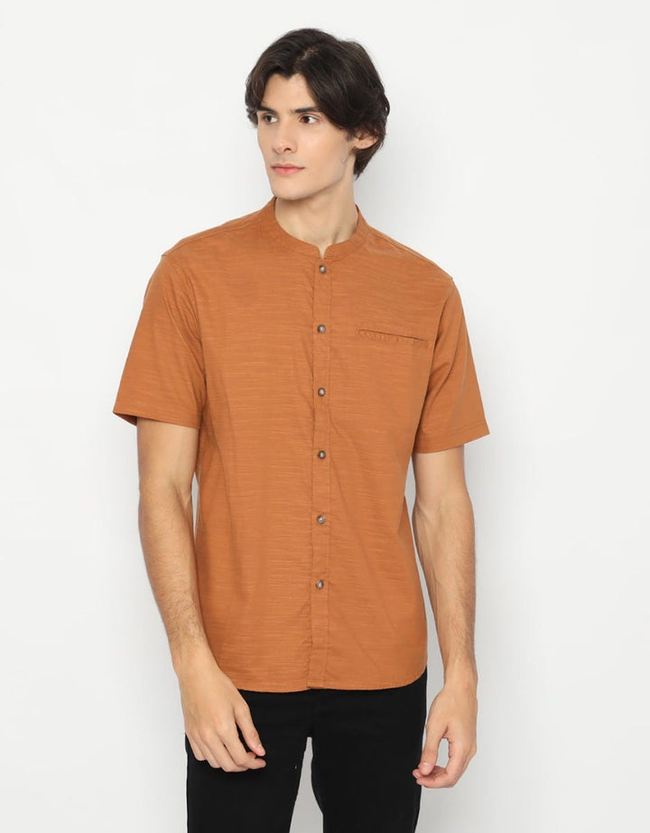 d&f Kemeja Koko Slub Elegan
