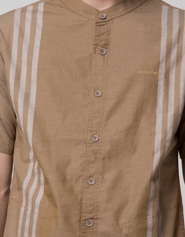 Cardinal Casual Stripe Koko Pria Plus Size