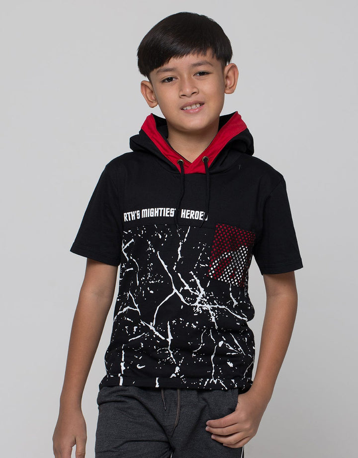 Marvel Short Sleeve T-Shirt Print Hoodie Avengerlogo Splash