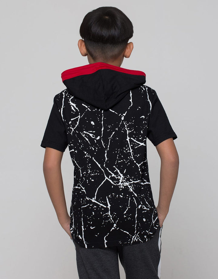 Marvel Short Sleeve T-Shirt Print Hoodie Avengerlogo Splash