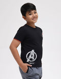 Marvel Short Sleeve T-Shirt Print Avenger Zipper