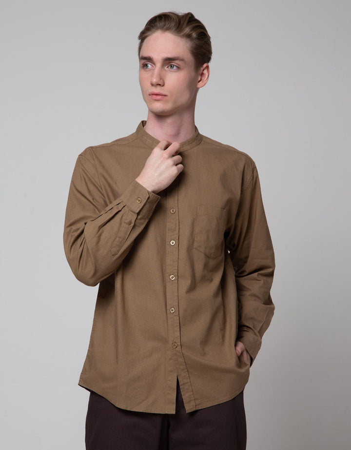 Details Linen Button Down Men's Shirt