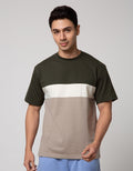 Details Neck Yarndyed Kaos Pria