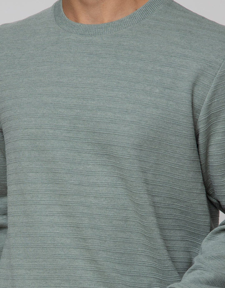 Men's Sweater Neck Texture Details