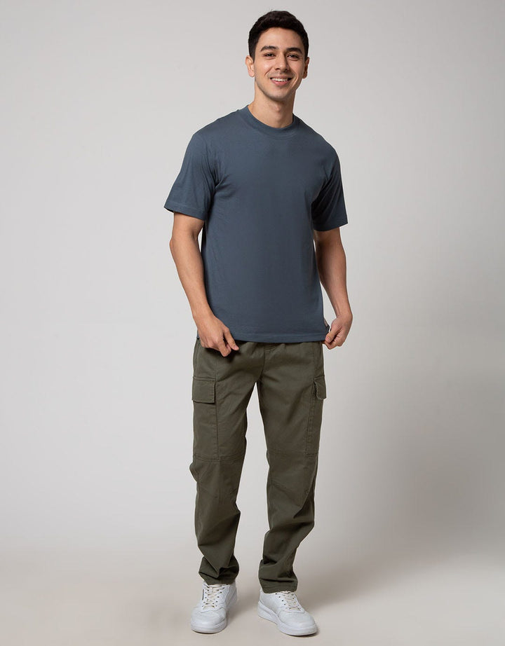 Details Short Sleeve High Neck T-Shirt