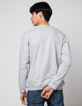 Details Sweatshirt Jumper Neck Wording Reguler Fit