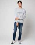 Details Sweatshirt Jumper Neck Wording Reguler Fit