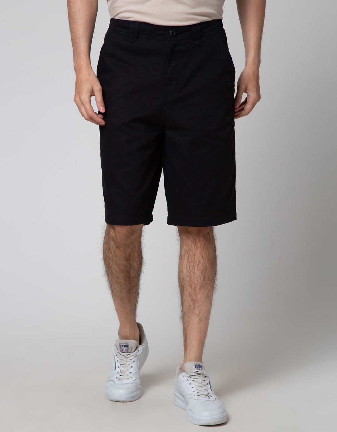 Details Crop Zipper Men's Shorts