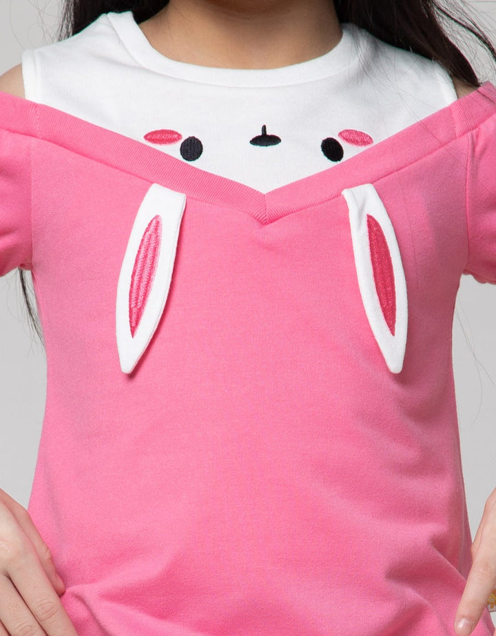Little M Off Shoulder Kaos Anak Perempuan