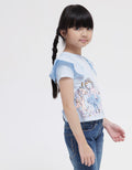 Little M Short Sleeve T-Shirt Ruffle Print Ruffle Unicorn