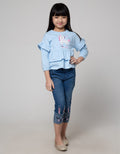 Little M Ruffle Layer Girls T-Shirt