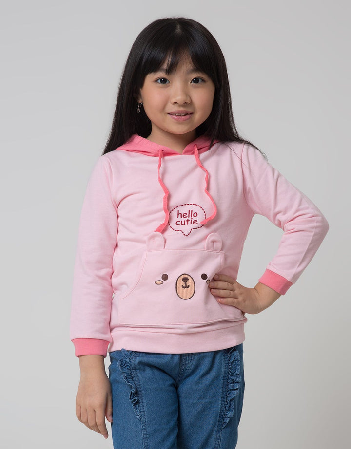 Little M Sweatshirt Hoodie Bear Kantong Kanguru