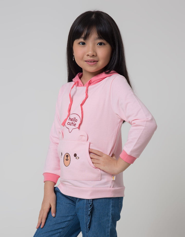 Little M Sweatshirt Hoodie Bear Kantong Kanguru