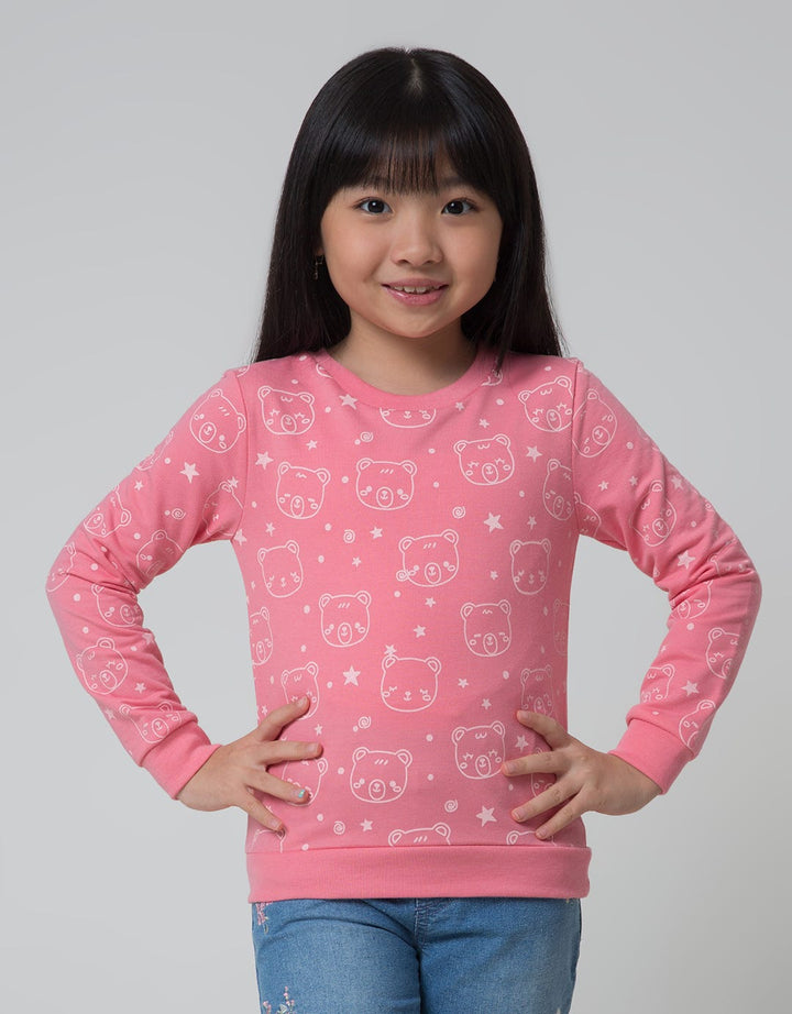 Little M Sweatshirt Full Print Bear