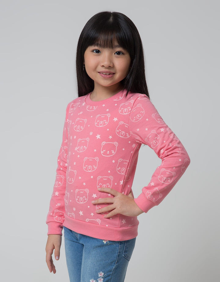 Little M Sweatshirt Full Print Bear