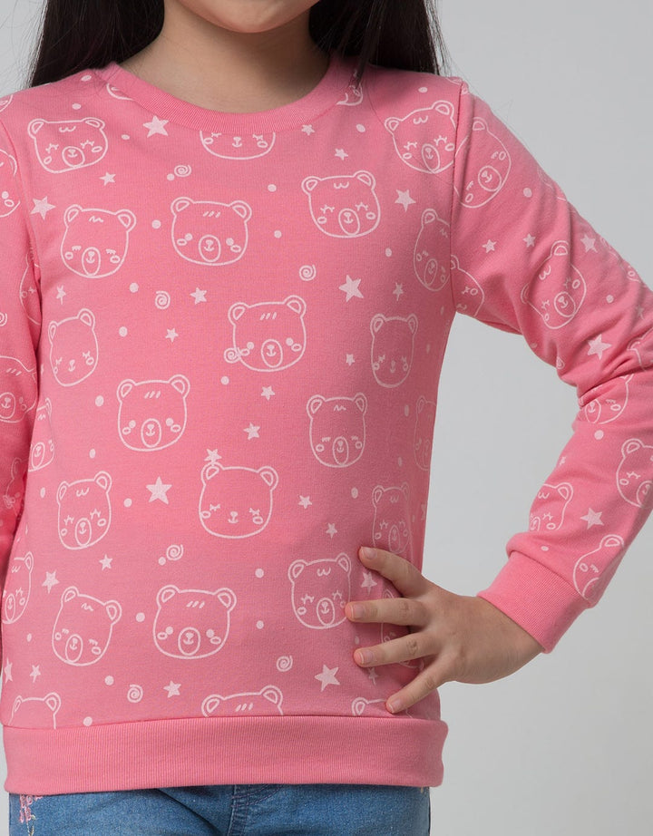 Little M Sweatshirt Full Print Bear