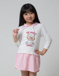 Little M Long Sleeve Midi Dress Hoodie Bear