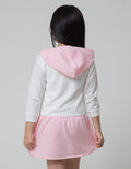 Little M Long Sleeve Midi Dress Hoodie Bear