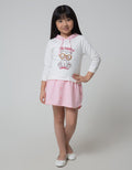 Little M Long Sleeve Midi Dress Hoodie Bear
