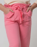 Little M Long Pants Knit Paperbag Waist Pouch